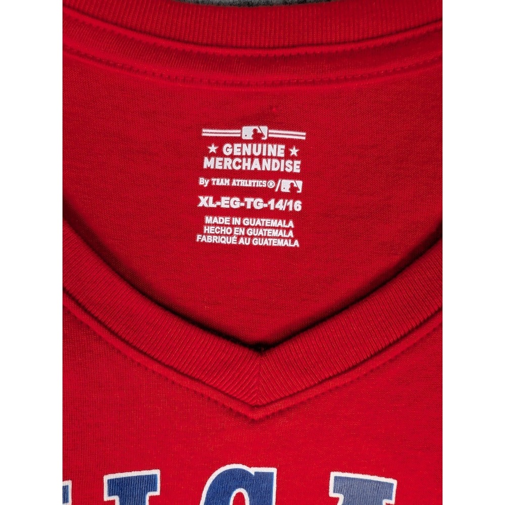 Chicago Cubs/MLB | Team Athletics | Red | Girl's | Skyline T-Shirt | XL (14/16) - Picture 5 of 8